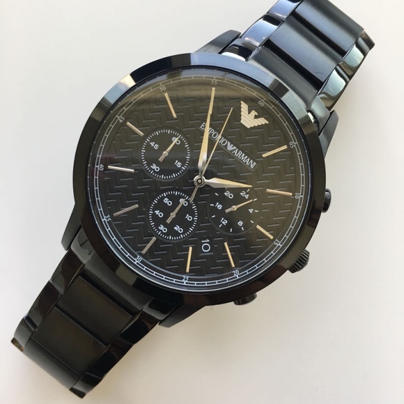 Emporio Armani | Accessories | Brand New Emporio Armani Black Mens Watch  Ar2485 | Poshmark